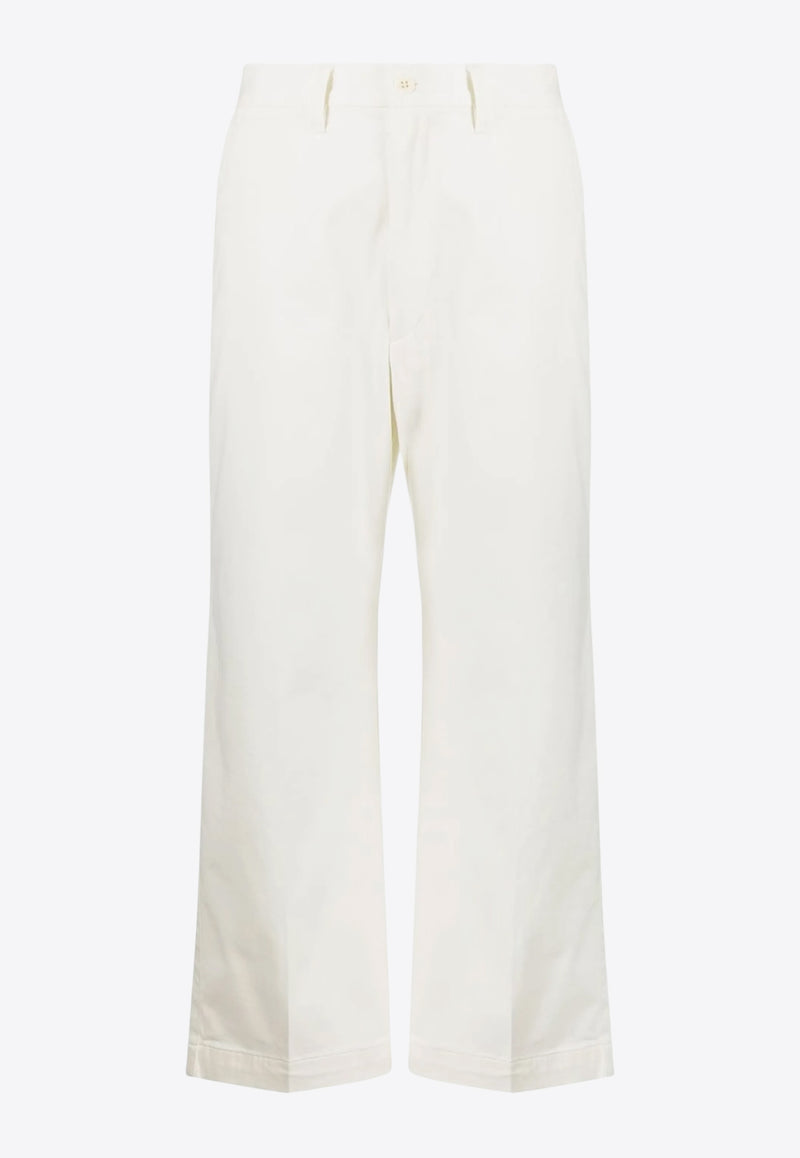 Ralph Lauren Cropped Wide-Leg Pants White 211873988002_100