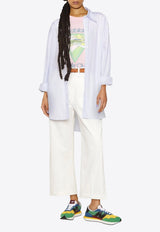 Ralph Lauren Cropped Wide-Leg Pants White 211873988002_100