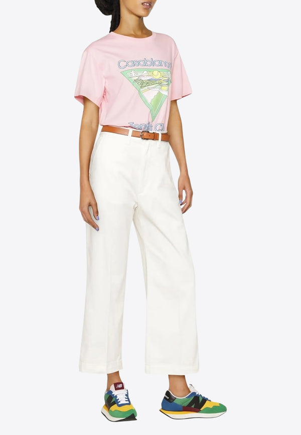 Ralph Lauren Cropped Wide-Leg Pants White 211873988002_100