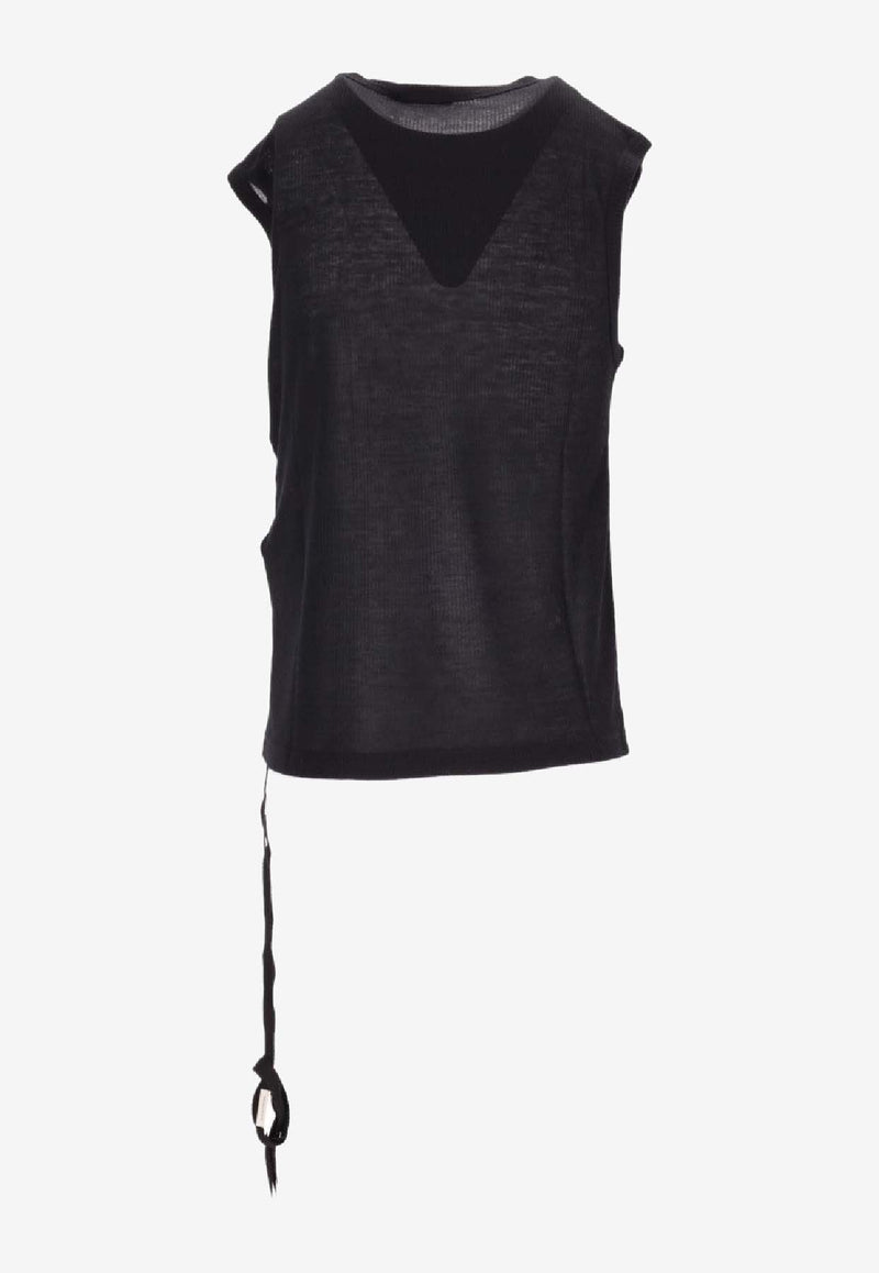 Ann Demeulemeester Biba Sleeveless Top Black B0011981FA570_099