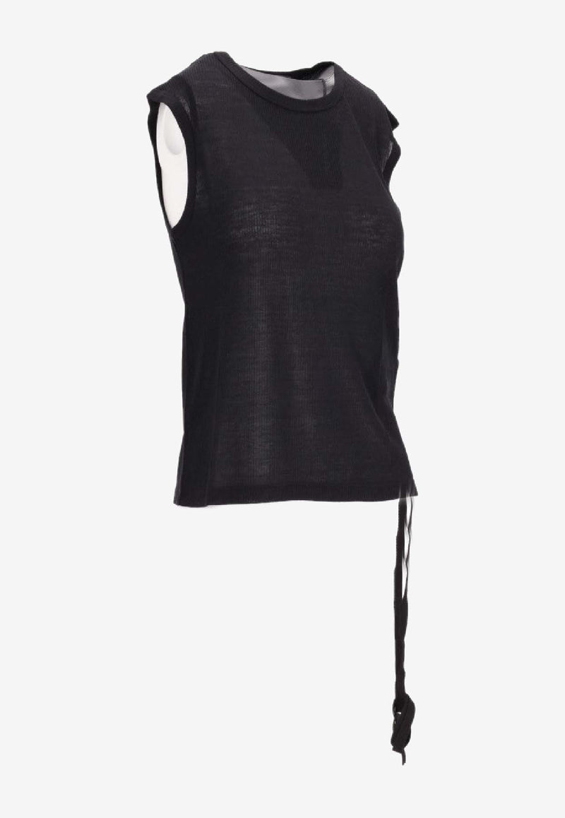 Ann Demeulemeester Biba Sleeveless Top Black B0011981FA570_099