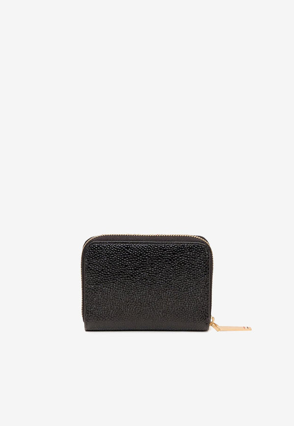 Thom Browne Pebble Grain Zip-Around Wallet Black FAW062A00198_001