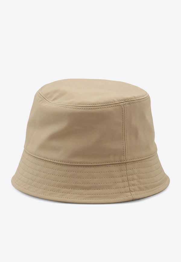 Moncler Logo Patch Bucket Hat Beige K10933B000255983X_226