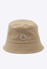 Moncler Logo Patch Bucket Hat Beige K10933B000255983X_226