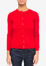 La Rose Essential Cashmere Cardigan Red GDC22801C_40063