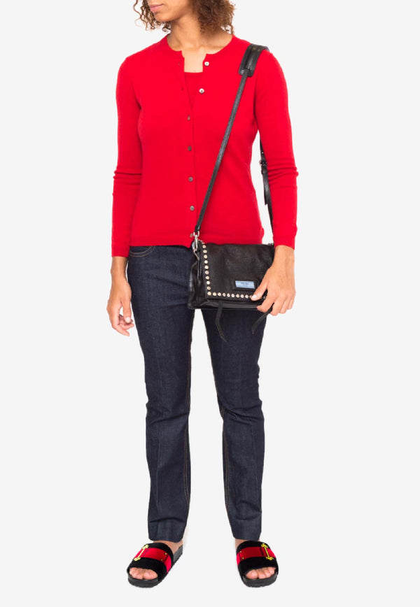 La Rose Essential Cashmere Cardigan Red GDC22801C_40063