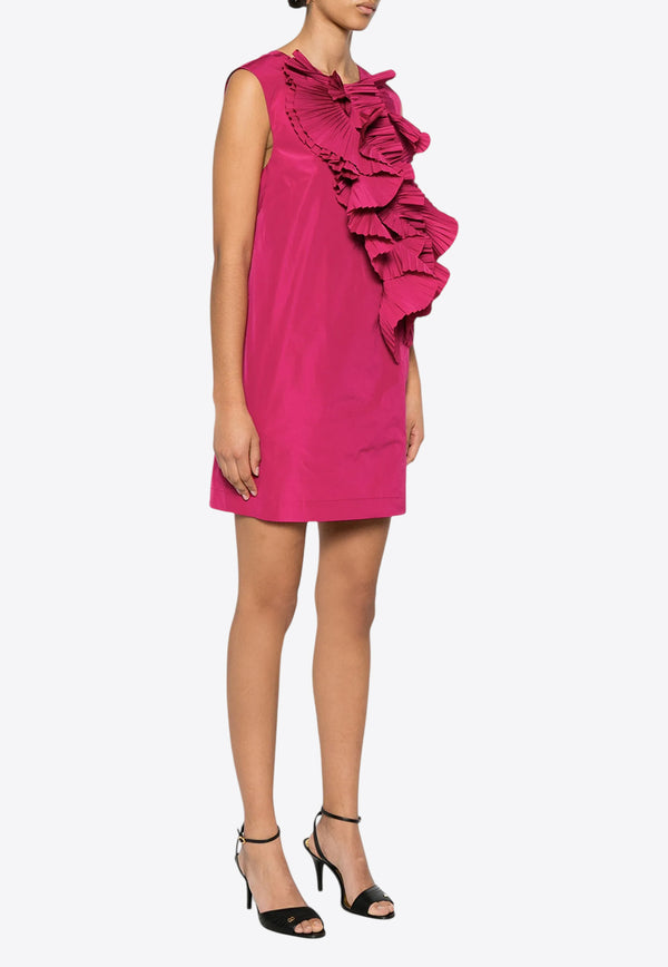 P.A.R.O.S.H Pimpy Ruffled Mini Dress Pink D731358PIMPY_042