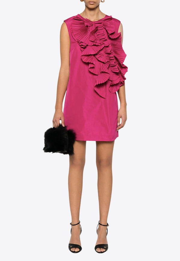 P.A.R.O.S.H Pimpy Ruffled Mini Dress Pink D731358PIMPY_042