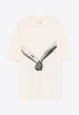 Rick Owens Graphic Print T-shirt Off-white RR01E5238JNCP3_2109