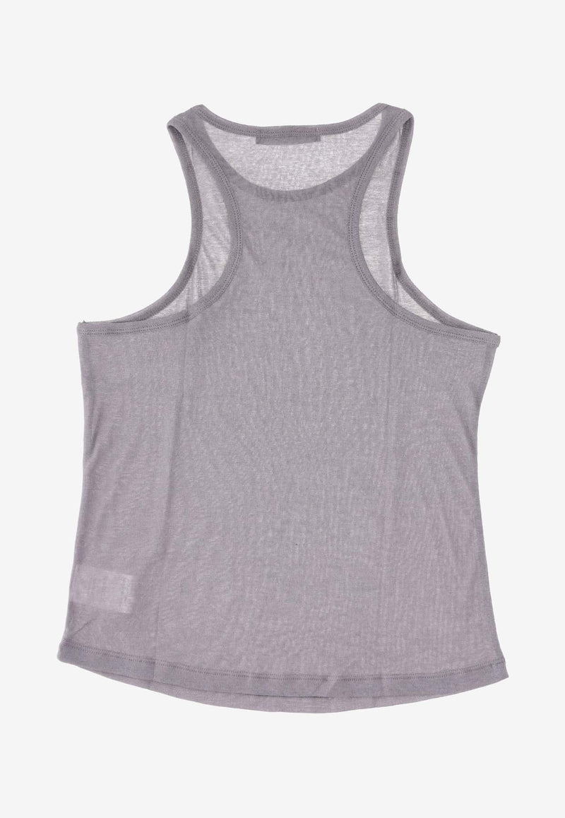 La Rose Essential Mesh Tank Top Gray TP002008_GREY