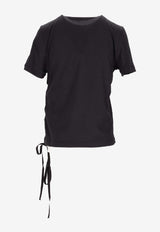 Ann Demeulemeester Fanie Printed T-shirt Black B0012545FA206_099