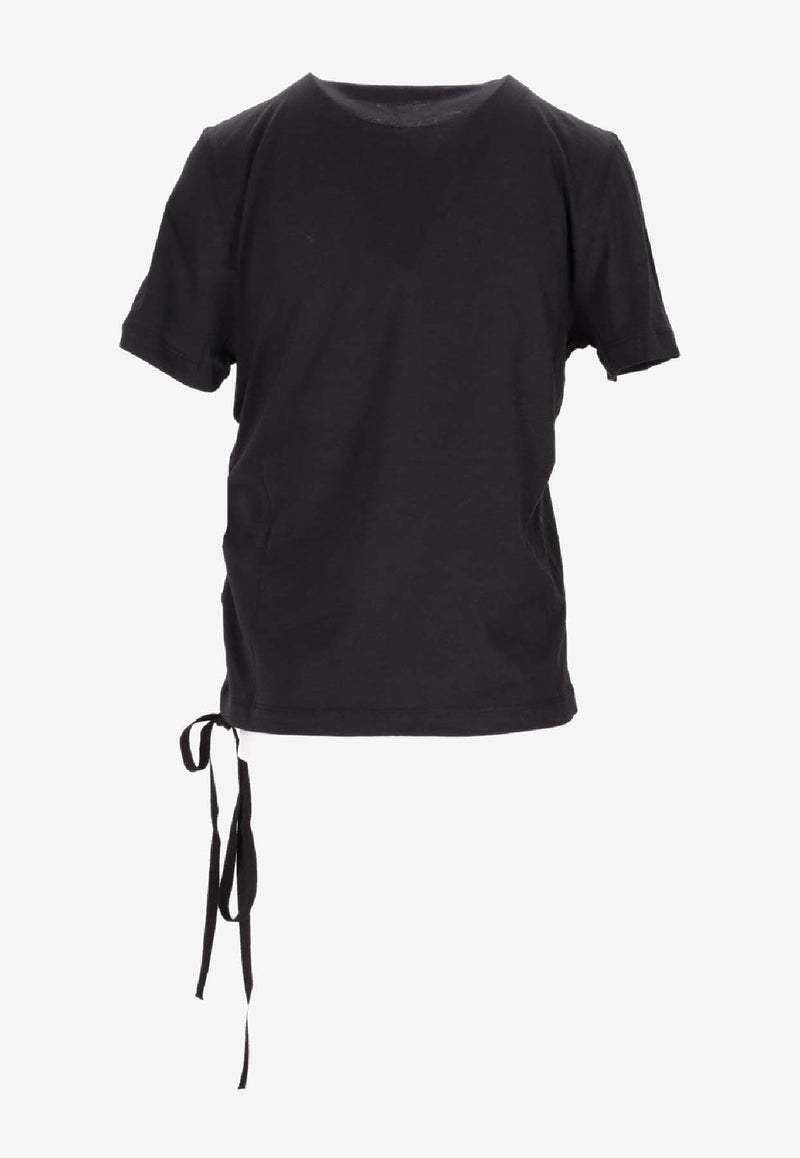 Ann Demeulemeester Fanie Printed T-shirt Black B0012545FA206_099