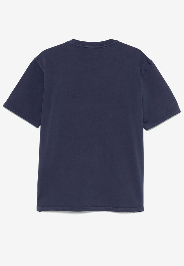 Autry Embroidered Logo T-shirt Navy TSPX12_OB