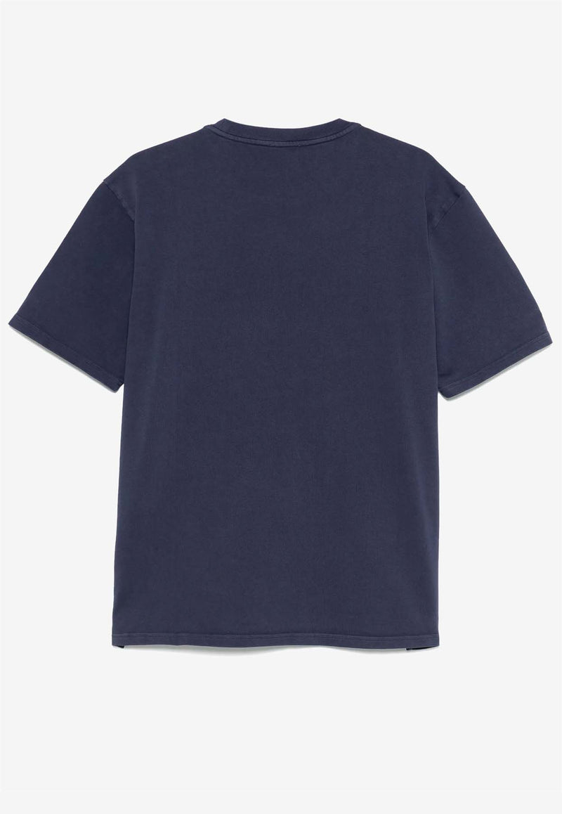 Autry Embroidered Logo T-shirt Navy TSPX12_OB