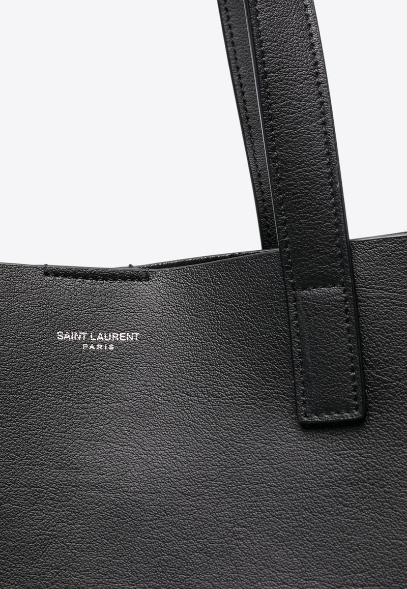 Saint Laurent Bold Leather Tote Bag  Black 676657CSU0N_1000