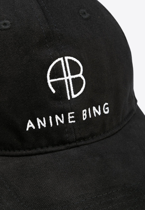 Anine Bing Jeremy Logo Baseball Cap Black S129084_000