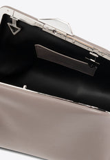 The Attico Day Off Nappa Leather Clutch Bag Taupe 247WAH49L001_326