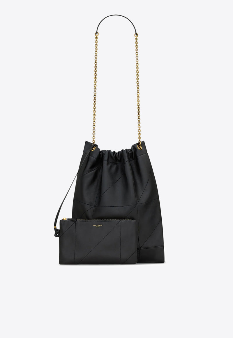 Saint Laurent Jamie Pochon Shoulder Bag in Nappa Leather Black 781666AAB32_1000