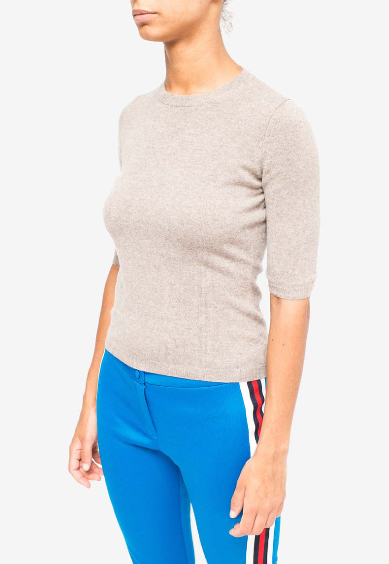 La Rose Cashmere Knit Top Gray GDC22805C_20629