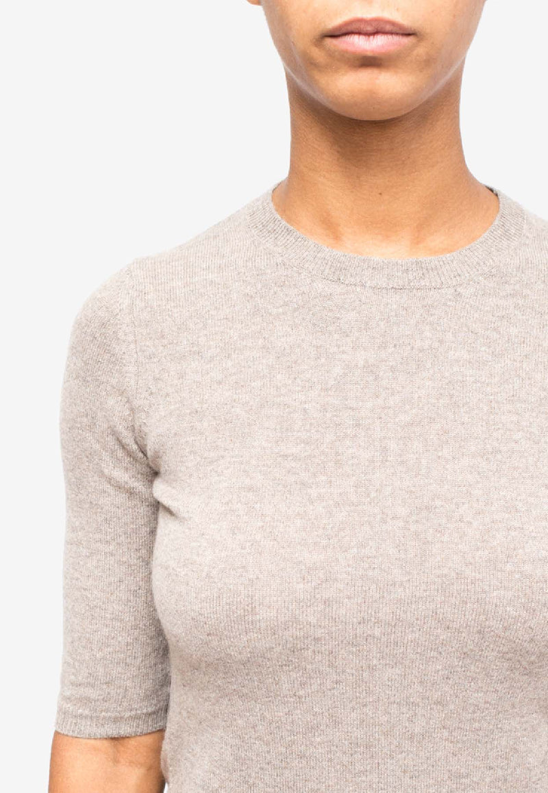 La Rose Cashmere Knit Top Gray GDC22805C_20629