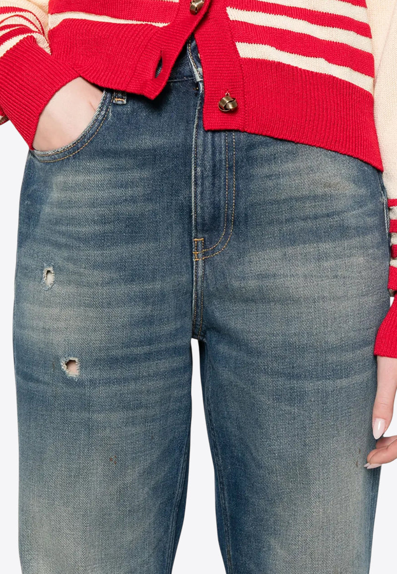 Golden Goose DB Journey Distressed Faded Jeans Blue GWP02133P001851_50100