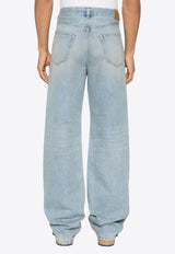 Saint Laurent Washed Straight-Leg Jeans  Blue 795394Y21KD_4414
