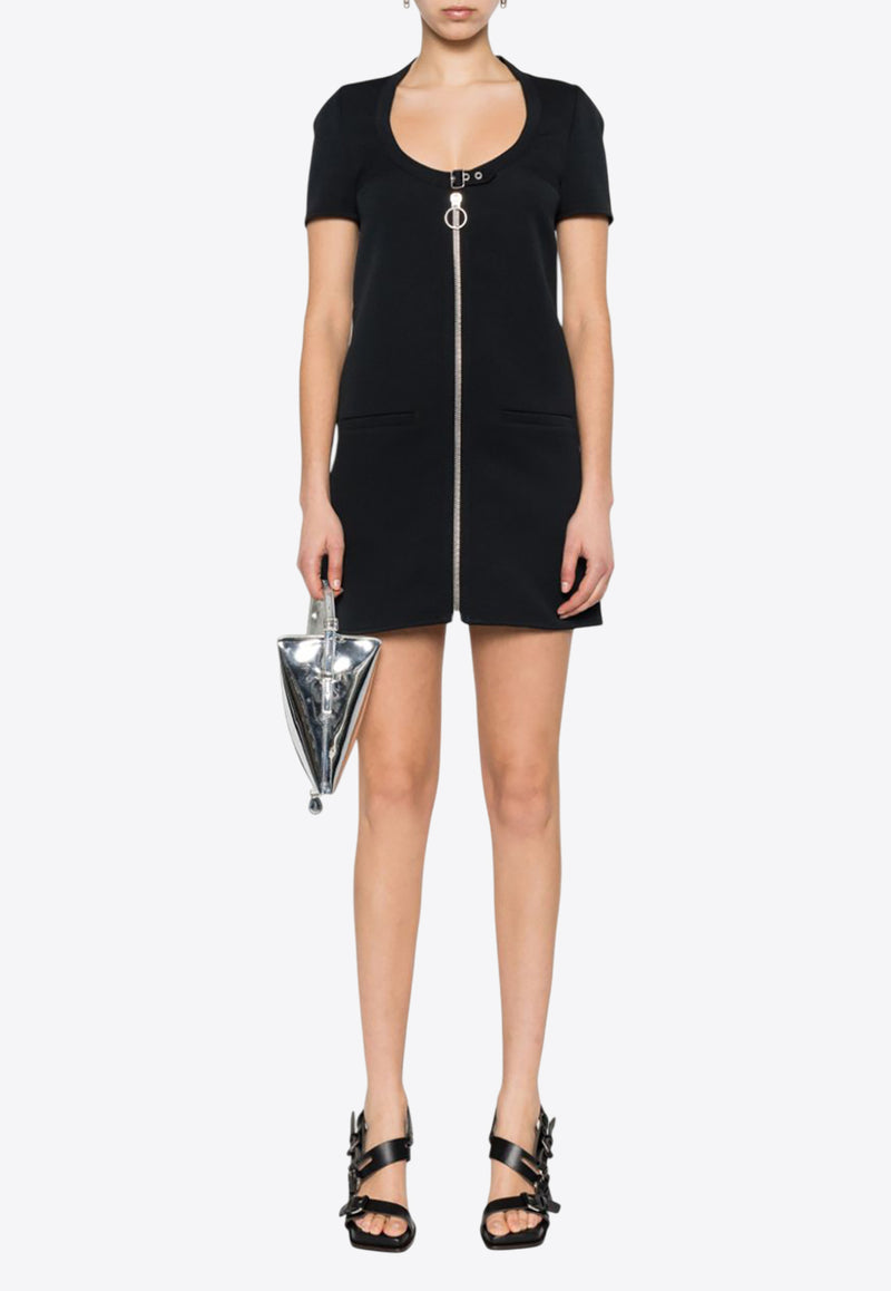 Courrèges Holistic Buckle Twill Dress Black 124CRO370PL0007_9999