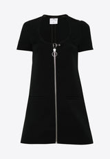 Courrèges Holistic Buckle Twill Dress Black 124CRO370PL0007_9999