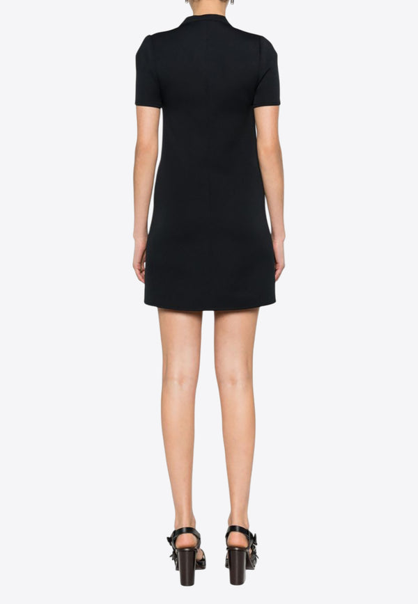 Courrèges Holistic Buckle Twill Dress Black 124CRO370PL0007_9999