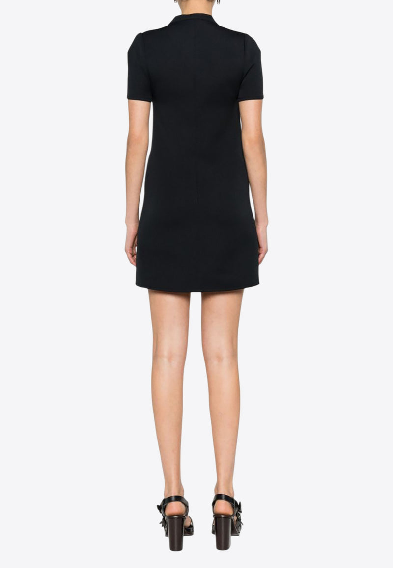 Courrèges Holistic Buckle Twill Dress Black 124CRO370PL0007_9999