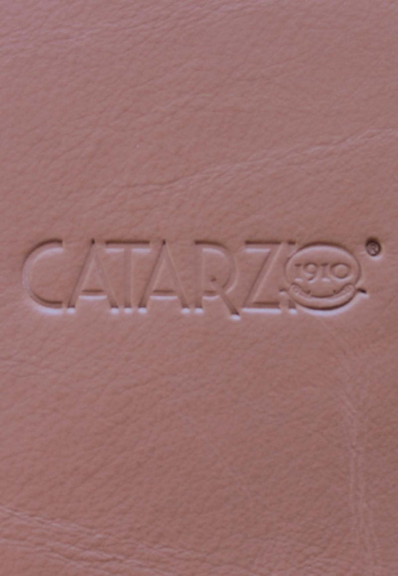 La Rose Leather Trim Vase Beige P22CAT_95