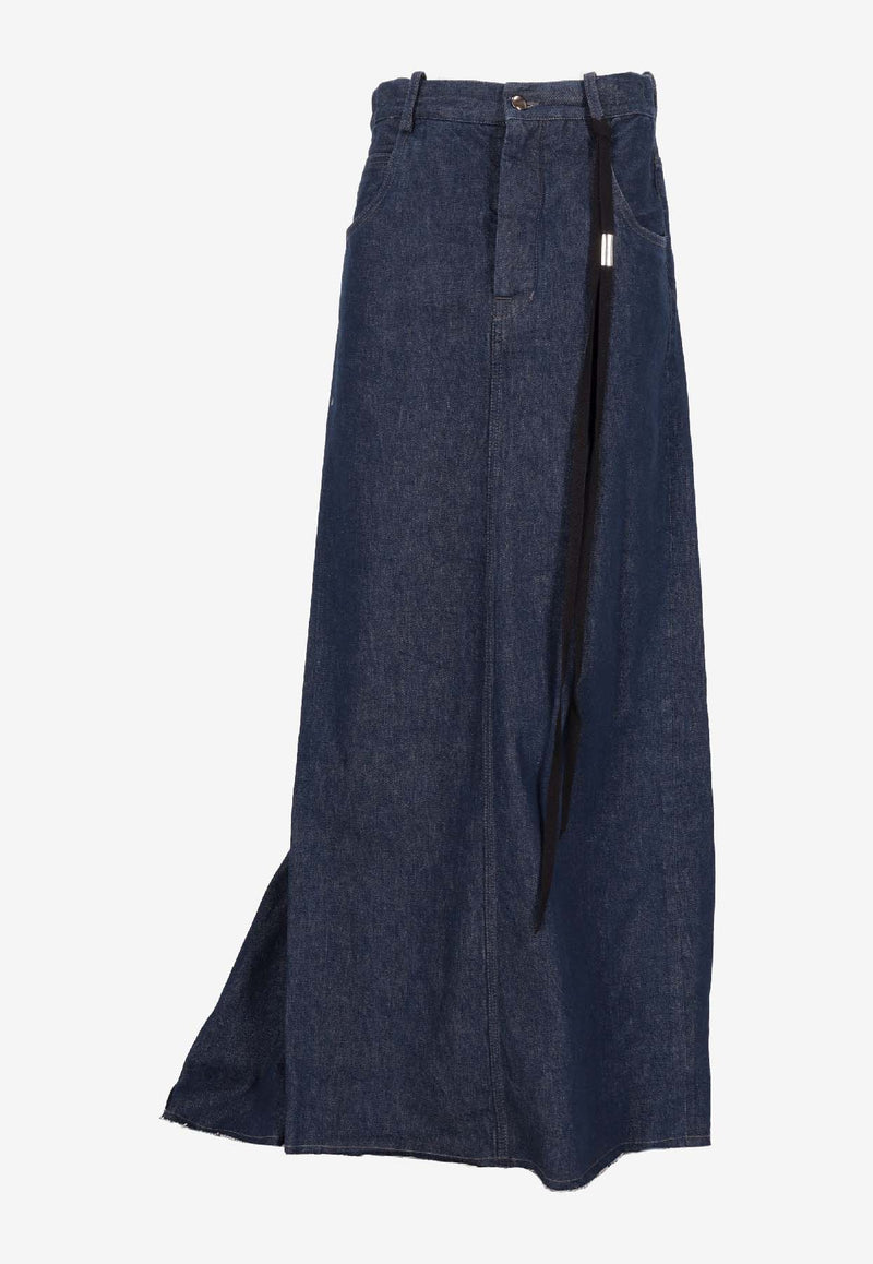 Ann Demeulemeester Goele Denim Maxi Skirt Denim B0010214FA586_057