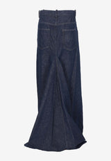 Ann Demeulemeester Goele Denim Maxi Skirt Denim B0010214FA586_057