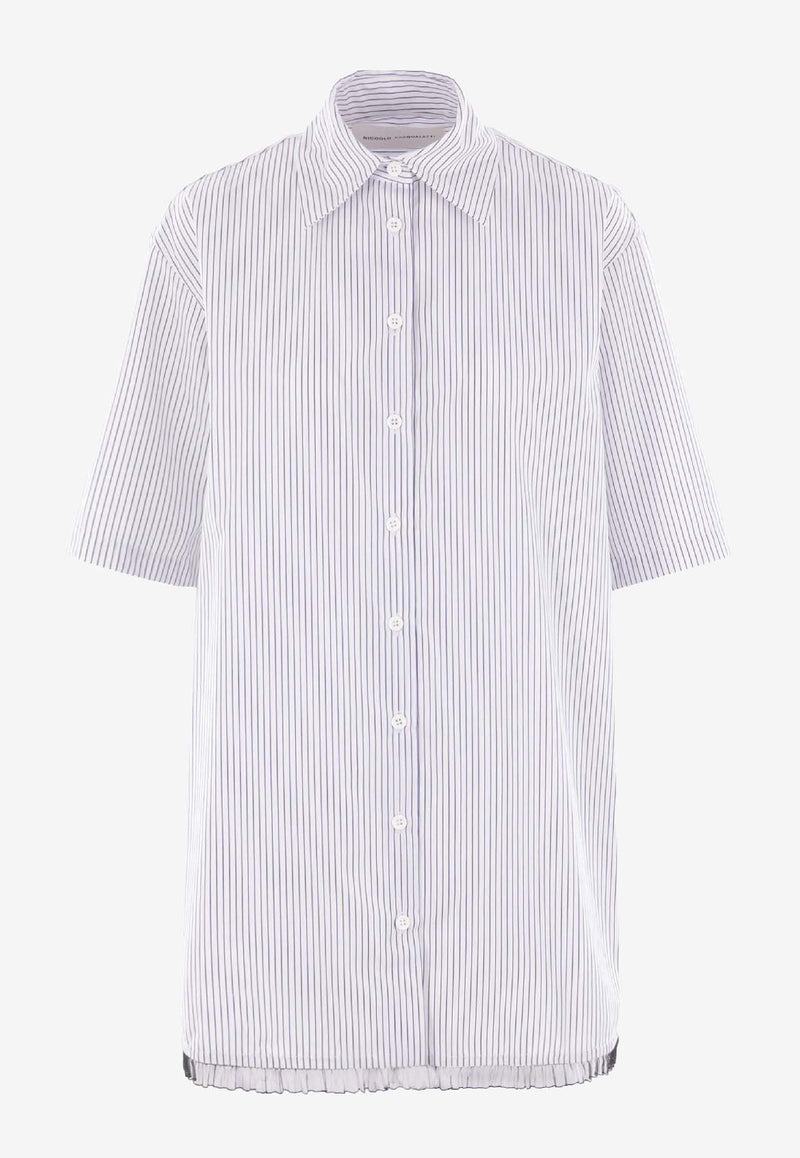 Niccolò Pasqualetti Douglas Striped Shirt Blue NP07SH02ACOPO_BLUE