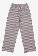 La Rose Striped Pajama Pants Beige PS001001_BROWN STRIPES