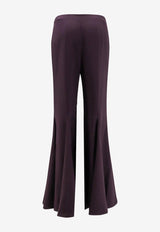 Chloé Classic Flared Pants Purple CH25SPA09355_56B_DEEP PURPLE_32772865