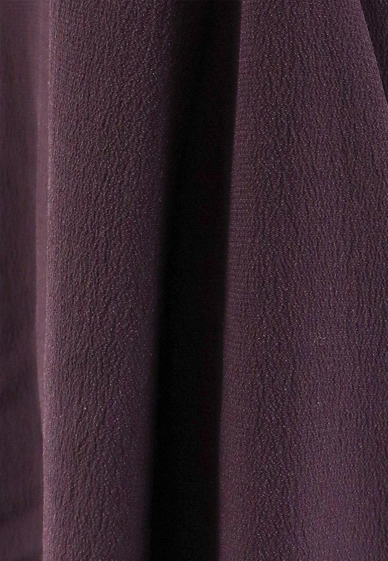 Chloé Classic Flared Pants Purple CH25SPA09355_56B_DEEP PURPLE_32772865