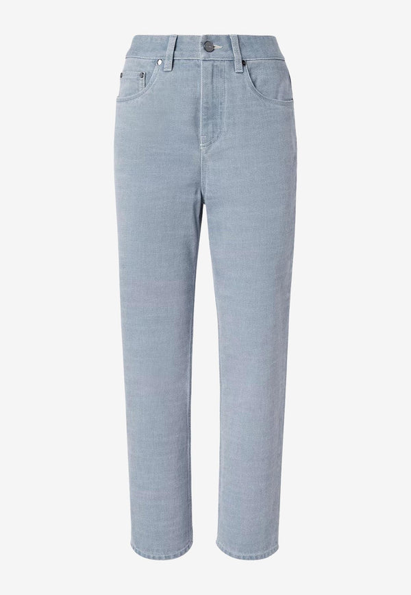 Fendi Embossed Logo Slim Jeans Denim FLP864ASMB_F1RX3_STONE_32773588