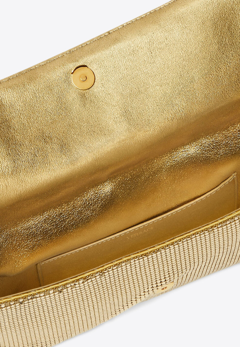 Versace La Medusa Metal Mesh Clutch Gold 1019867 1A15323 1X00V