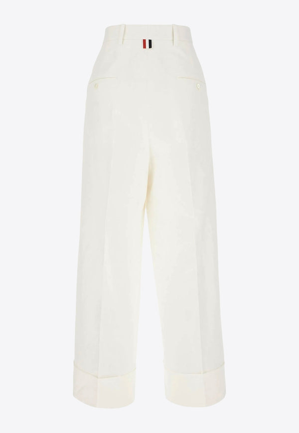 Thom Browne High-Rise Tailored Pants White FTC499AF0829_100
