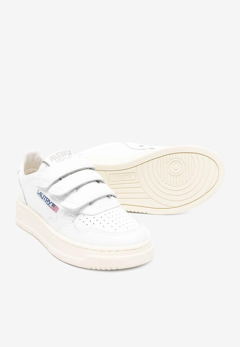 Autry Kids Boys Medalist Kidstripes Low-Top Sneakers White KILKFF_15