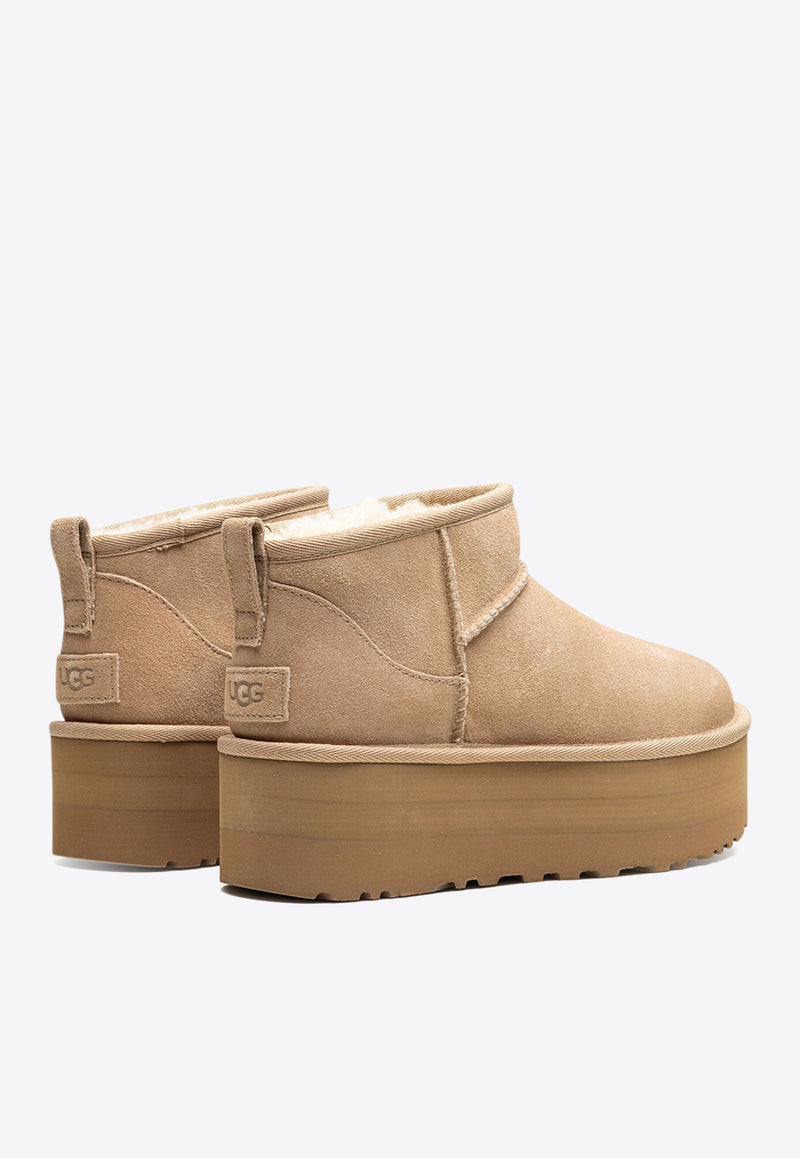UGG Classic Ultra Mini Platform Boots Sand 1135092_SAN