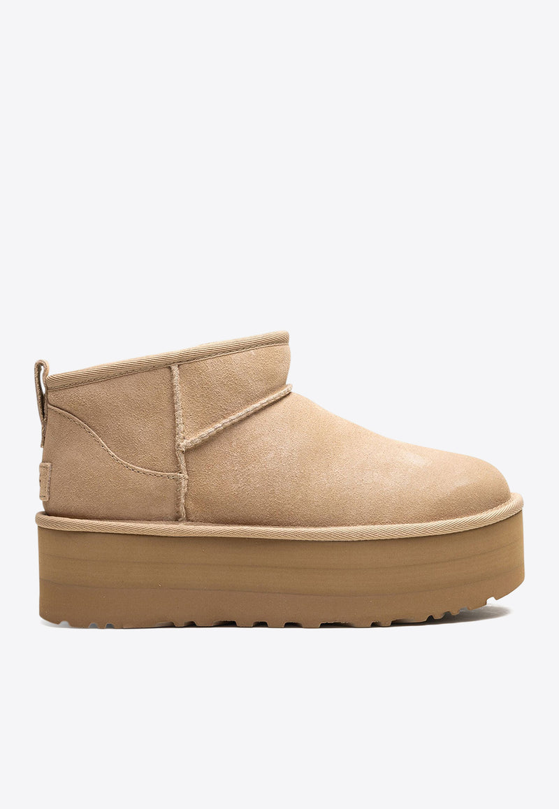 UGG Classic Ultra Mini Platform Boots Sand 1135092_SAN