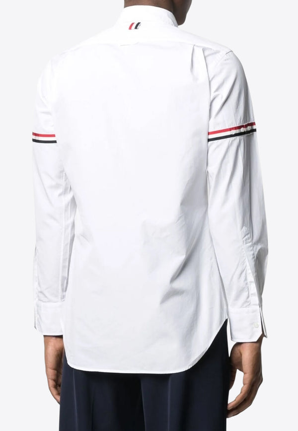 Thom Browne Oxford Long-Sleeved Shirt with Armband White MWL150E03113_100