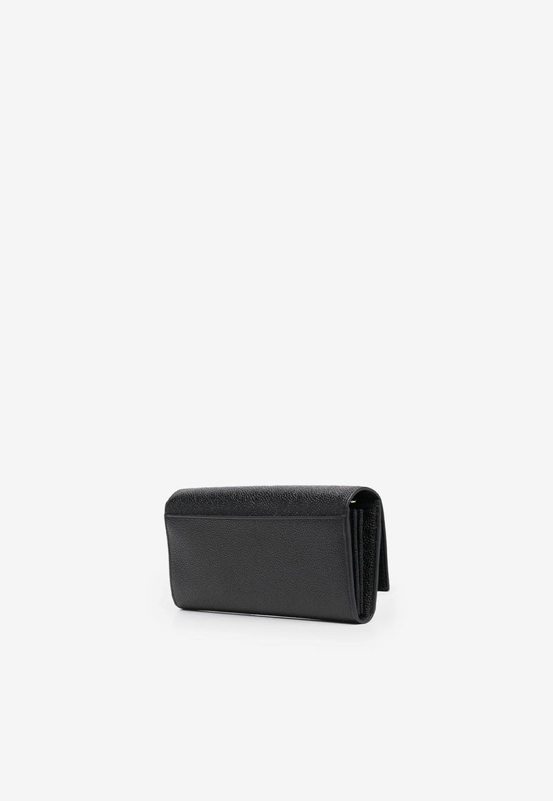 Thom Browne Signature Logo Leather Chain Clutch Black FAW098A00198_001