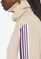 Autry Knitted Zip-Up Tennis Jacket Sand JAPWB7_KT