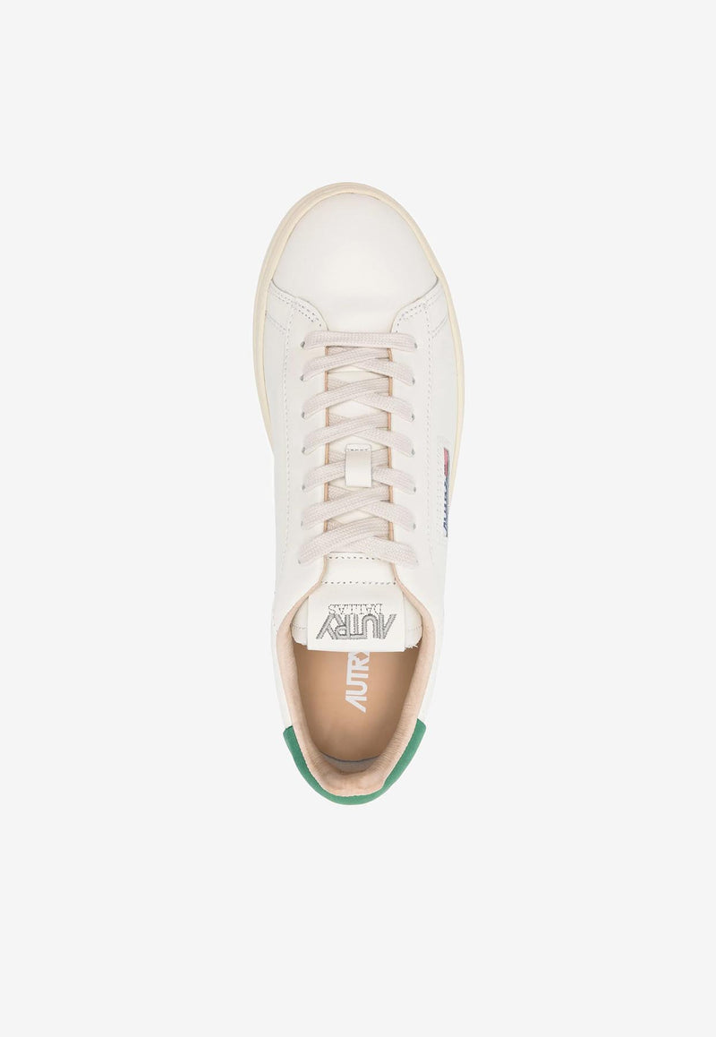 Autry Dallas Leather Low-Top Sneakers White ADLMMR_02