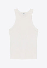 Agolde Rayne Ribbed Knit Tank Top  Gray A73561260_PDER