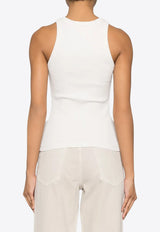 Agolde Rayne Ribbed Knit Tank Top  Gray A73561260_PDER