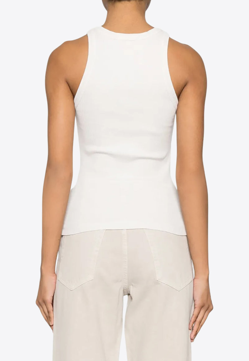 Agolde Rayne Ribbed Knit Tank Top  Gray A73561260_PDER